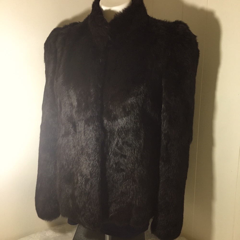 Vintage authentic rabbit fur coat